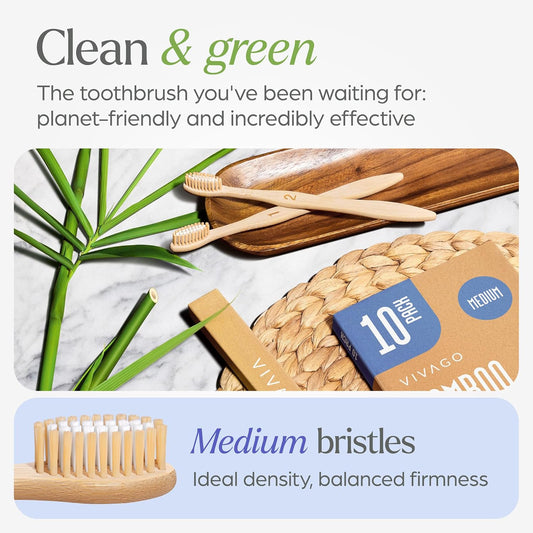 0.18mm medium nylon bristles sized for adult plaque removal