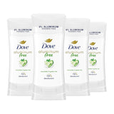 Dove Aluminum Free Deodorant for Women Sensitive Skin – Cucumber Green Tea Stick for a Calming Post-Shower Self-Care Ritual, 2.6 oz