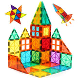 FNJO Magnetic Tiles Gift for Kids – Creative STEM Building Toy for Birthday and Christmas, Classroom and Playroom Friendly