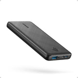 Anker PowerCore 10K Power Bank – Essential Carry-On for Frequent Flyers, Two-Way USB-C Travel Charger