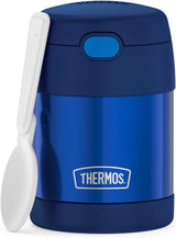 THERMOS FUNTAINER Kids Food Jar with Folding Spoon for School Lunch, 10 oz Stainless Steel Snack Container