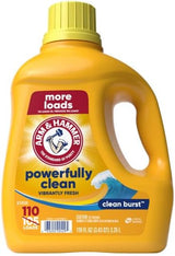 ARM & HAMMER Clean Burst Laundry Detergent for Kids Muddy Clothes and Uniform Stains, 2X Stain Fighters