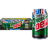 Mountain Dew Zero Sugar Soda – Portable Citrus Cans for Backyard Tailgates and Patio Cookouts, 12 Pack