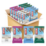 CLIF BAR Energy Protein Bars - Trail & Campsite Fuel, Organic Oats 4-Flavor Variety Pack (12 ct)