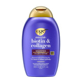 OGX Thick & Full Biotin & Collagen Volumizing Shampoo – Self-Care Haircare Ritual for Fine Hair, Sulfate-Free 13 fl oz