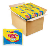 SWEDISH FISH Mini Gummy Candy - Kids Lunchbox Snack Packs for School and After-School Treats, 140 Individually Wrapped Bags