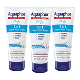 Aquaphor Baby Diaper Rash Cream – Gentle Nursery and Diaper Bag Essential for Newborns and Toddlers, Pack of 3