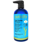 PURA D'OR Scalp Therapy Shampoo - Aromatherapy Shower Ritual for Dry Itchy Scalp Relief and Mindful Self-Care, 16 Oz