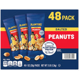 PLANTERS Salted Peanuts 1.75 oz Single-Serve Bags – School Lunch Snack Pack for Kids' Backpack