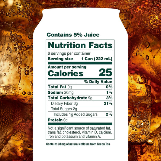 2–5g sugar per can, dramatically lower than conventional soda