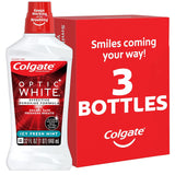Colgate Optic White Mouthwash – Mindful Nightly Whitening Ritual, Alcohol-Free Fresh Mint