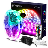 PHOPOLLO Music Sync LED Strip Lights – Girls Room Color Changing Decor with Timer Remote