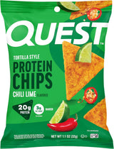Quest Nutrition Chili Lime Protein Tortilla Chips – Self-Care Snack for Macro Tracking Wellness Routines
