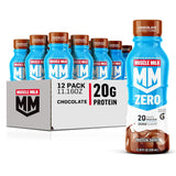 Muscle Milk Zero Protein Shake Chocolate – Post-Workout Recovery Drink for Gym Wellness Routine, 20g Protein, 100 Calories