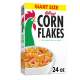 Kellogg's Corn Flakes Cereal – Family Breakfast for Kids, Giant 24oz Resealable Box