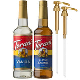 Torani Syrup Variety 2-Pack with Pumps – Thoughtful Birthday Gift for Coffee Lovers and Home Baristas