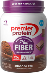 Premier Protein Powder Plus Fiber – Daily Gut-Health Ritual for Mindful Nutrition, 25g Protein Shake