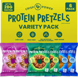 CRISP POWER Protein Pretzels – Mindful Keto Snack for Evening Wind-Down, 27g Plant Protein Variety Pack