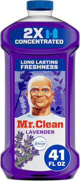 Mr. Clean Multi-Surface Cleaner with Lavender Febreze – Single-Bottle Floor and Counter Cleaner for Clutter-Free Homes