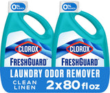 Clorox FreshGuard Laundry Odor Remover for Self-Care Laundry Routine, Clean Linen Scent for Bedroom and Bath Refresh