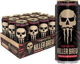Monster Energy Killer Brew Loca Moca, 15 Fl Oz (12 Pack) – Grab-and-Go Mocha Energy Can for Late-Night Study Sessions
