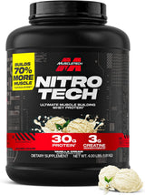 Muscletech Nitro-Tech Whey Protein Powder – Mindful Post-Workout Recovery Shake for Home Gym Wellness Routines