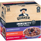 Quaker Immunity Instant Oatmeal – Bedtime Snack for Adults Focused on Immune Health, Whole Grain Vitamin C D & Zinc Pouches