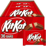 KIT KAT Milk Chocolate Wafer Candy Bars 1.5 oz Bulk Box of 36 – Individually Wrapped Lunch Box Snacks and Trick-or-Treat Handouts for Kids