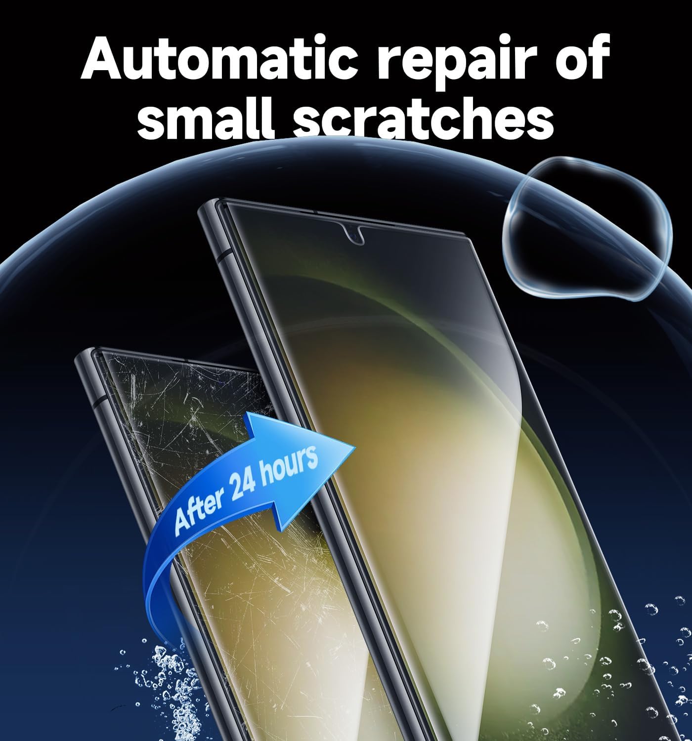 3d curved, case-friendly design with 99.99% hd clarity and glossy finish