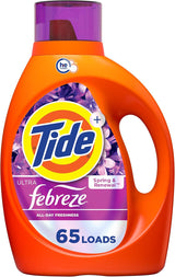 Tide Plus Febreze Freshness Spring and Renewal Laundry Detergent, Self-Care Scent Ritual for Bedroom and Linen Closet