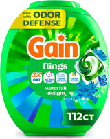 Gain Flings Laundry Pacs – Mindful Self-Care for Linen Closet Rituals, Waterfall Delight Long-Lasting Scent
