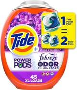 Tide Power Pods with Febreze Laundry Detergent Pacs for Home Office Wardrobes, Quick Refresh for Work Apparel