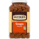 Snyder's of Hanover Pretzel Snaps, 46 Oz Canister – Nut-Free School Lunch Snack for Kids' Lunchboxes and After-School Pantry