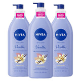 NIVEA Oil Infused Vanilla and Almond Oil Body Lotion – Mindful Self-Care Ritual for Women, Daily Hydrating Moisture for Spa-Style Bathrooms