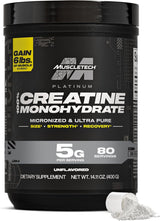 MuscleTech Platinum Pure Creatine Monohydrate Powder – Daily Wellness Ritual for Home Gym Recovery and Self-Care