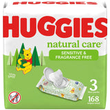 Huggies Natural Care Sensitive Baby Wipes – Soothing Aloe and Vitamin E Wipes for Mindful Baby Bath Time