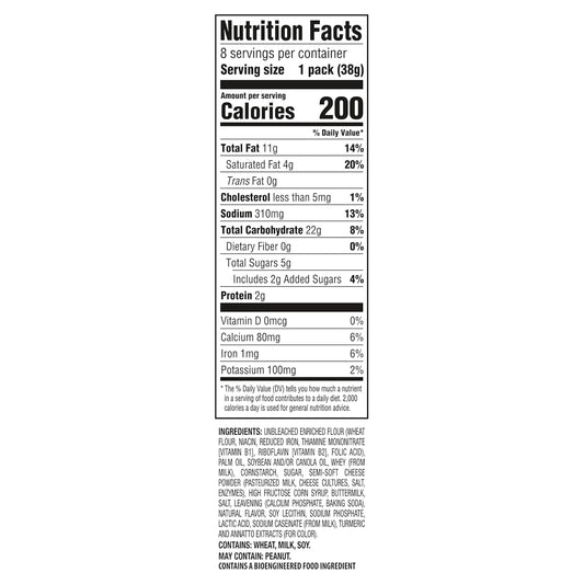6 cracker sandwiches per pack for built-in portion control