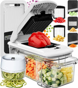 Fullstar XL Vegetable Chopper – Thoughtful Housewarming Gift for New Homeowners, 6-in-1 Mandoline Slicer & Dicer