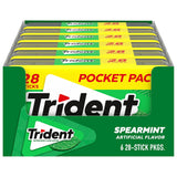 Trident Spearmint Sugar-Free Chewing Gum – Daily Oral Care Ritual with Xylitol for Cavity Protection
