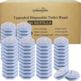 RefreshSupply 60-Pack Toilet Wand Refills – Home Office & Powder Room Cleaning, Daily Bowl Maintenance Pads