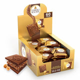Ferrero Rocher Milk Hazelnut Squares – Streamlined Pantry Treat for Intentional Snacking, 60 Individually Wrapped Pack
