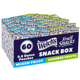 Welch's Fruit Snacks Mixed Fruit & Summer Variety Pack – Better-for-You Lunchbox Snack for Kids' School Lunches, Bulk 60-Count Single-Serve Pouches