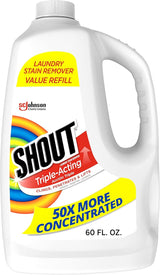 Shout Active Enzyme Laundry Stain Remover Spray – Family-Safe Prewash for Kids Clothes, Grass and Food Stains