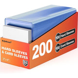 Arjiekwei 200 Card Sleeves Hard Plastic – Thoughtful Birthday Gift for Collectors and TCG Players