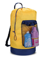 Backpack Laundry Bag, 115L Foldable Camp Laundry Sack with Drawstring for Hiking Cabins and Picnic Sites