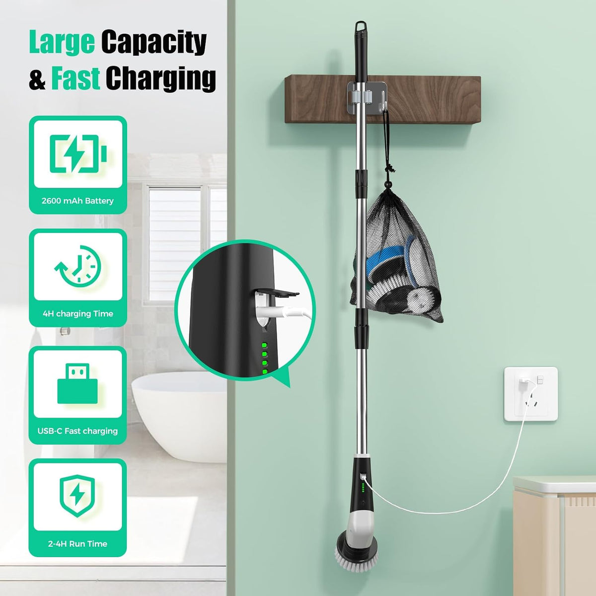 YKYI_Electric_Spin_Scrubber,_Cordless_Power_Cleaning_Brush_with_Long_Handle_|_8_Brush_Heads,_3_Handle_Lengths,_2_Speeds,_IPX7_Waterproof,_100-Minute_Runtime_for_Tubs,_Tile,_Floors,_Grout,_Glass_and_Cars