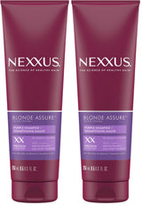 Nexxus Blonde Assure Purple Shampoo – Calming Hair Ritual for Color-Treated Blonde Hair