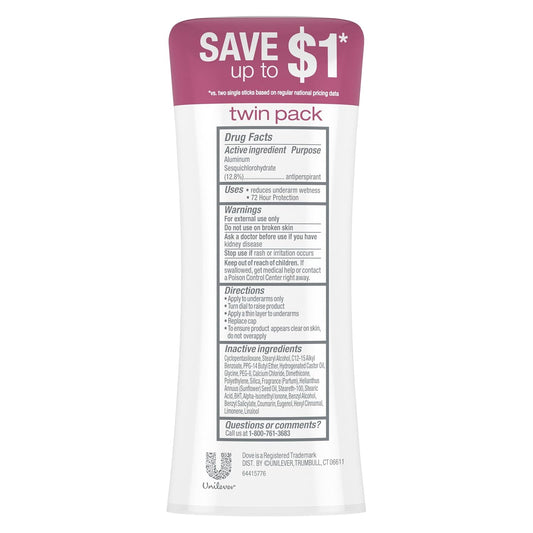 72-hour odor control with 48-hour all-day sweat protection (sweat block)