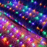 AWQ Decorative Net Lights 200 LED 9.8ft x 6.6ft for Cozy Dorm and Apartment Wall Styling