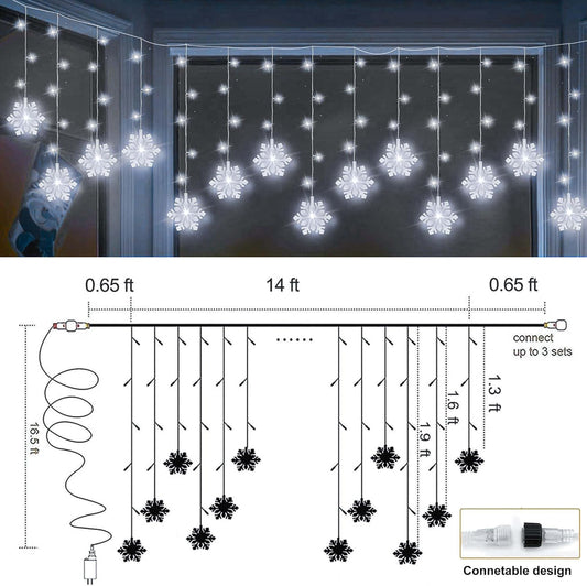 8 lighting modes including combination, waves, fading, fireflies, chasing, twinkle, slow fade, and steady on